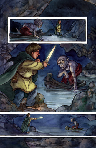 File:David T. Wenzel - Gollum Appears.jpg