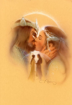Aragorn and Arwen by John Alvin